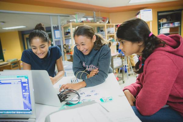 6th grade students dive into coding by creating interactive devices that solve a common problem while learning about sensors and actuators using the Arduino platform and Scratch programming language.